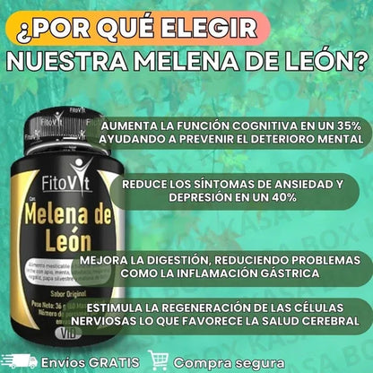 Transforma tu Salud con MELENA DE LEÓN X60 CAP