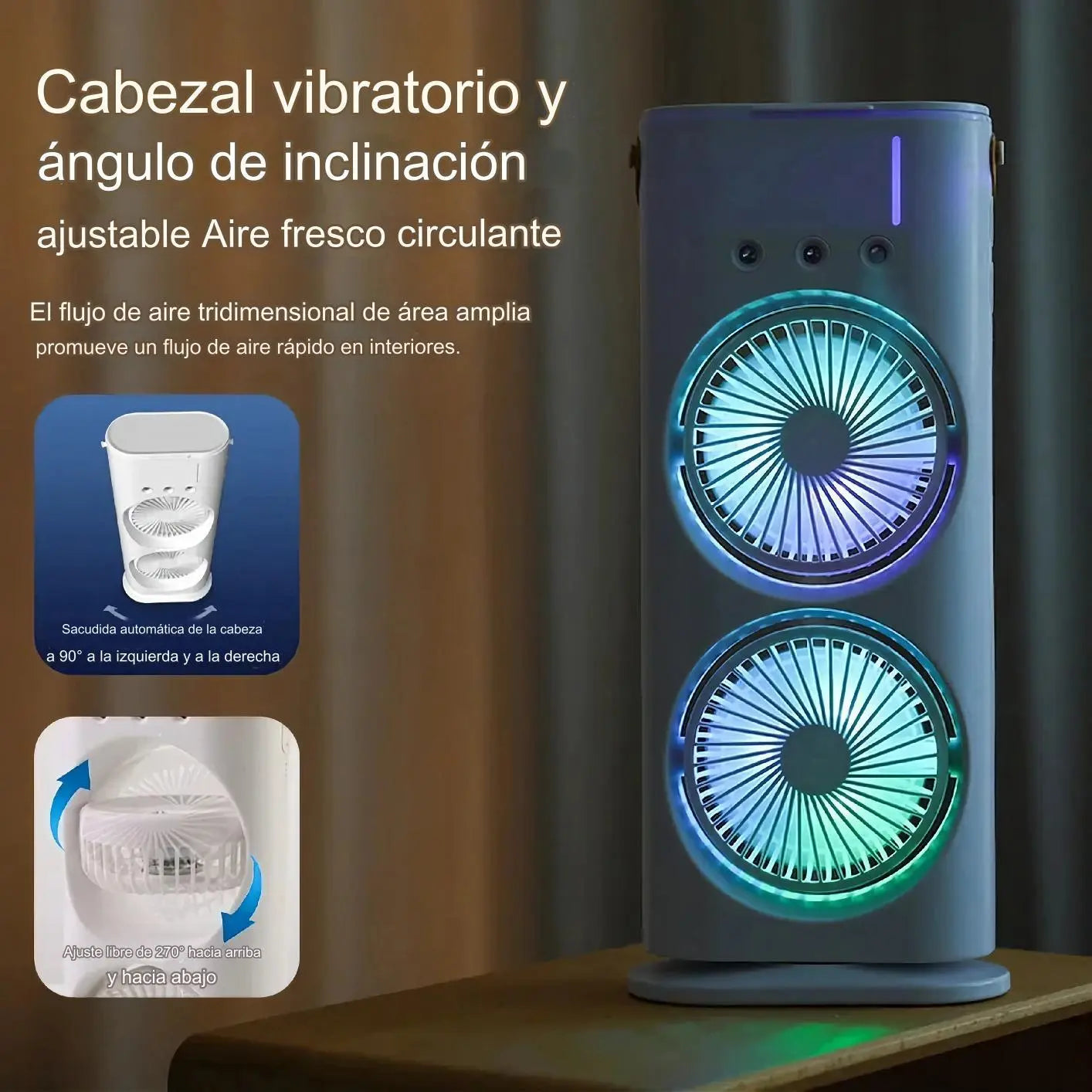 Ventilador de Torre Giratorio CoolMist